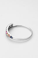 Bague "Passion Scintillante" D0,045/18 Mx0,28/9 - Or Blanc 375/1000