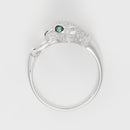 Bague D0,22/80 Dn 0,009/1 E0,029/2 - Or Blanc 375/1000