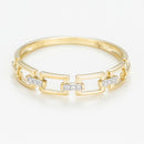"Measurement" Ring D0.01/9 - Yellow Gold
