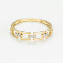 Ring "Maillage" D0,01/9 - Yellow gold 375/1000