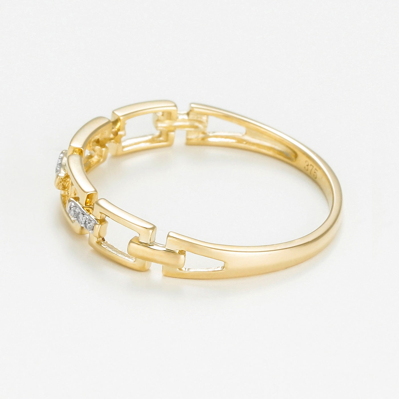 Bague "Maillage" D0,01/9 - Or Jaune 375/1000
