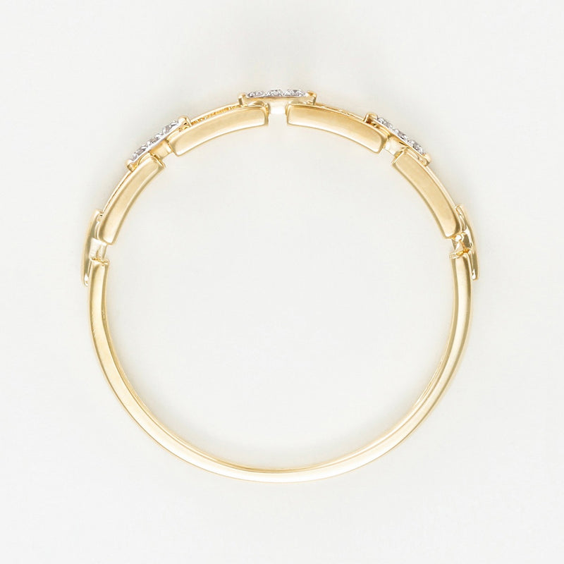 "Measurement" Ring D0.01/9 - Yellow Gold