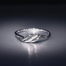 Bague "Life" Or D 0.01 Ct - Or Blanc 375/1000