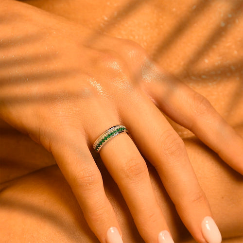 Anillo “Double Way” – Oro blanco