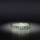 Bague "Double Voie" - Or Blanc 375/1000