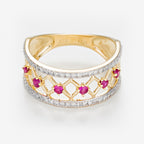 Bague "Rubis Losange" - Or Jaune 375/1000