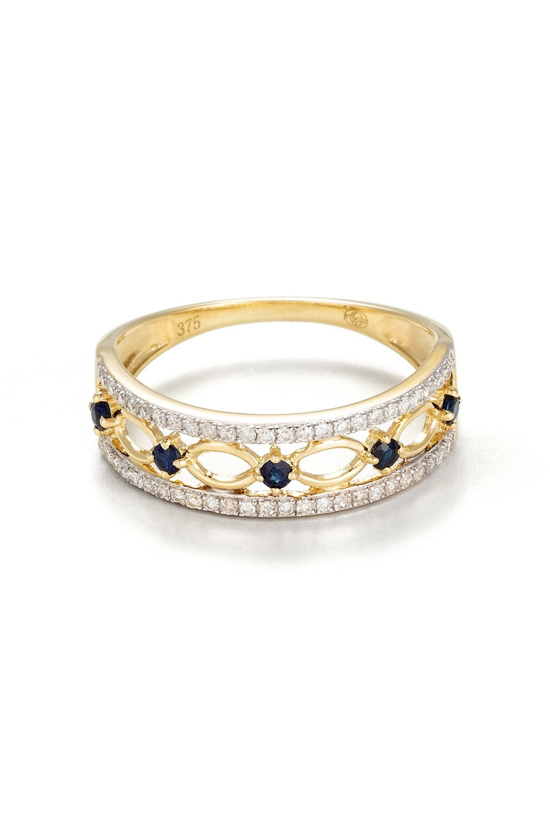 Bague "Sapphire Crown"