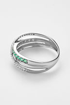 Bague "Rêve D'Émeraude" D0,08/27 E0,19/13