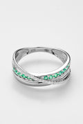 Bague "Rêve D'Émeraude" D0,08/27 E0,19/13