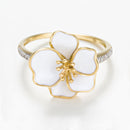 Ring "Orchidée" - Yellow gold 375/1000