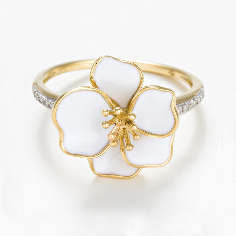 Bague "Orchidée" - Or Jaune