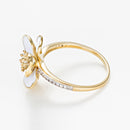 Bague "Orchidée" - Or Jaune