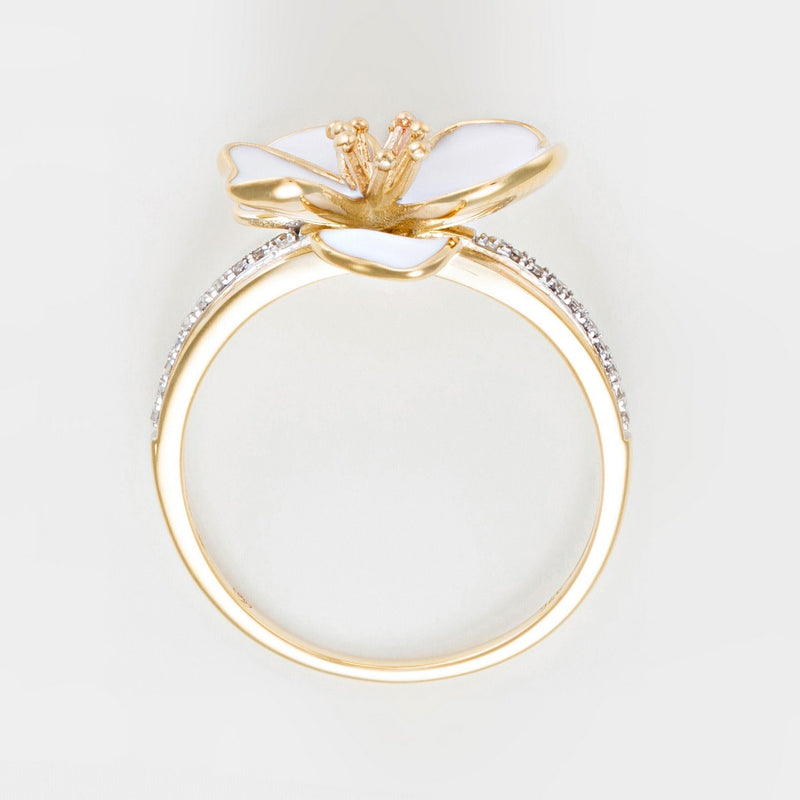 Bague "Orchidée" - Or Jaune