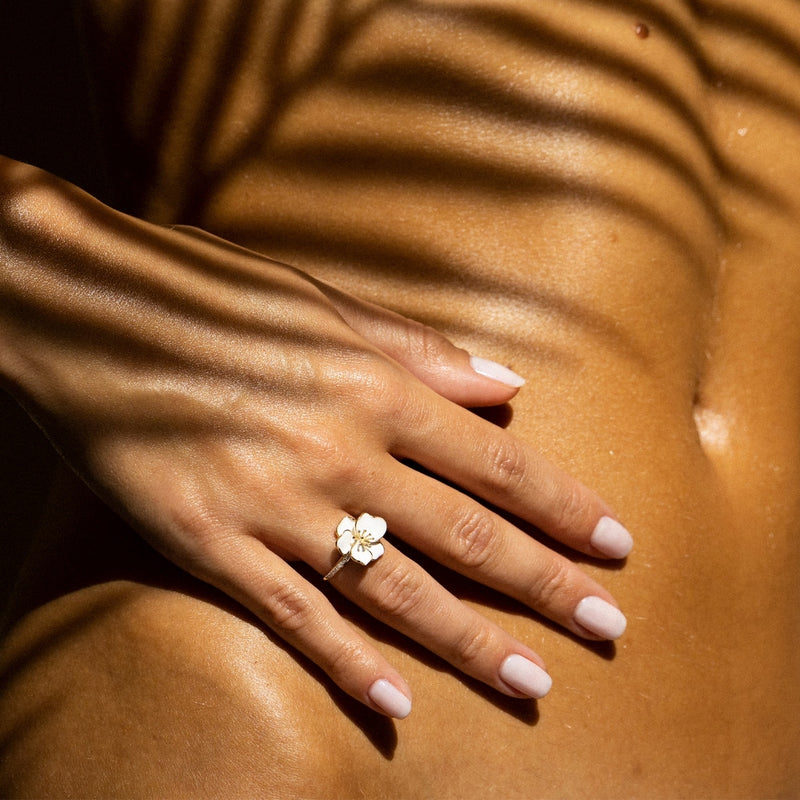 Bague "Orchidée" - Or Jaune