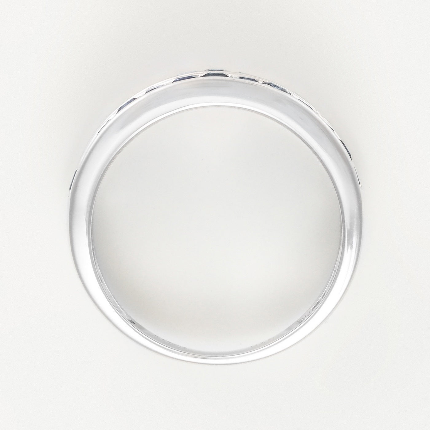 Bague "Princesses Saphir" D0,17/18 Saphir 1,7/26 - Or Blanc 375/1000