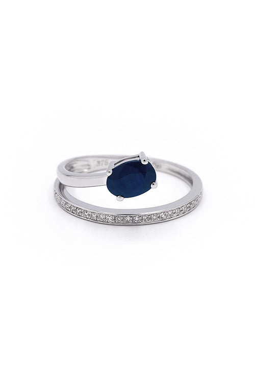 Bague "Sannia" Dimanats 0,07Ct/23 Saphir 0,56Ct/1
