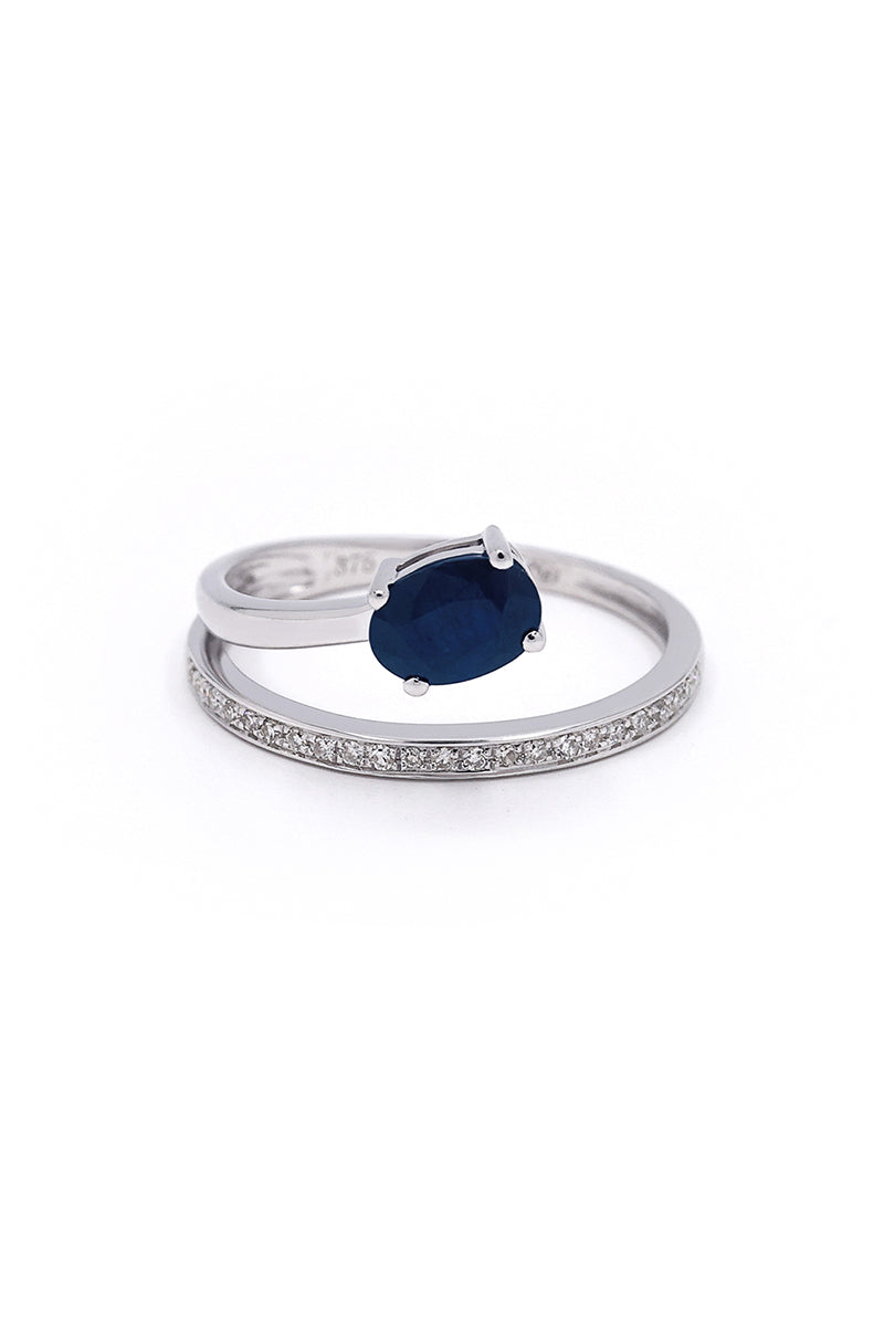 Bague "Sannia" Dimanats 0,07Ct/23 Saphir 0,56Ct/1