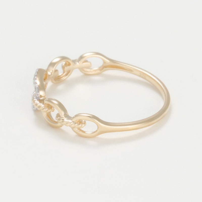 Blanc Anillo "Hana" D0,04/14 - Oro 375/1000