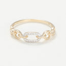 Ring "Hana" D0,04/14 - Yellow gold 375/1000