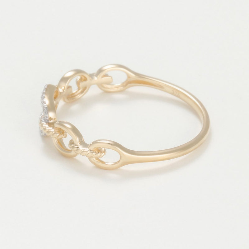 Ring "Hana" D0,04/14 - Yellow gold 375/1000