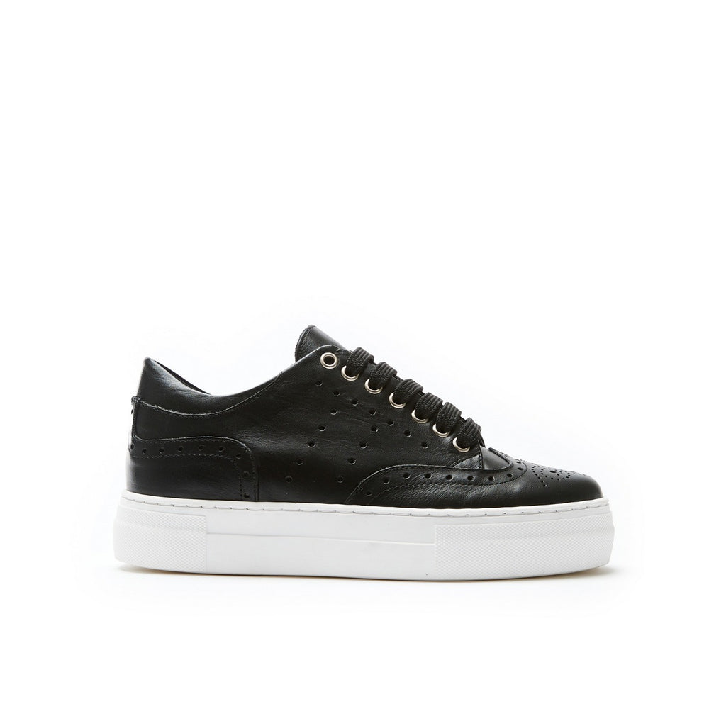 Baskets À Bout Fleuri - Noir - Femme