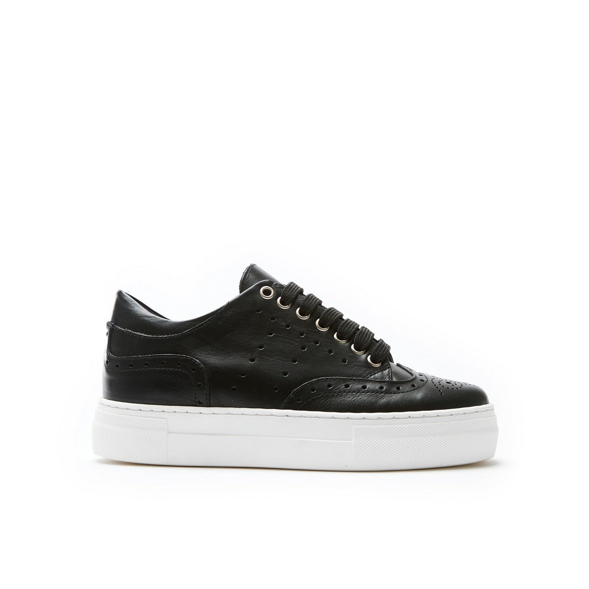 Baskets À Bout Fleuri - Noir - Femme