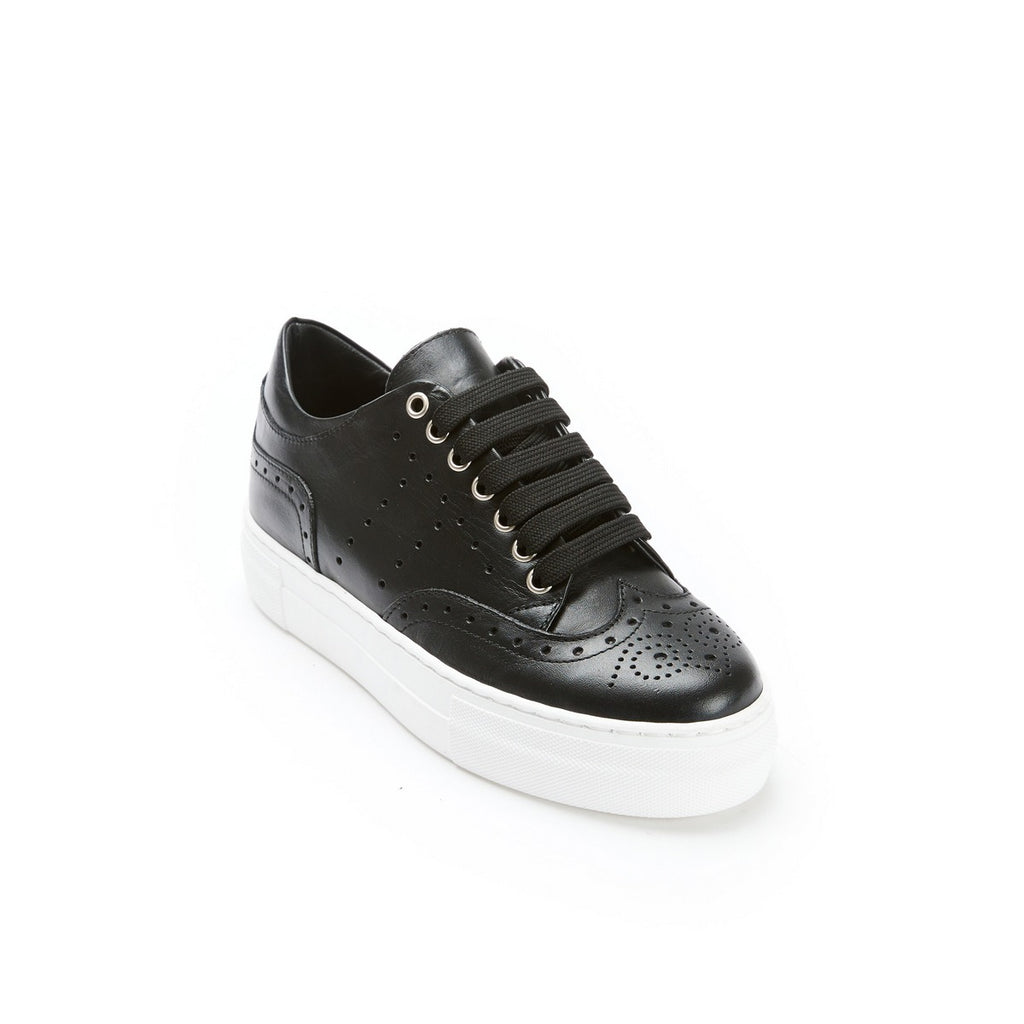 Baskets À Bout Fleuri - Noir - Femme