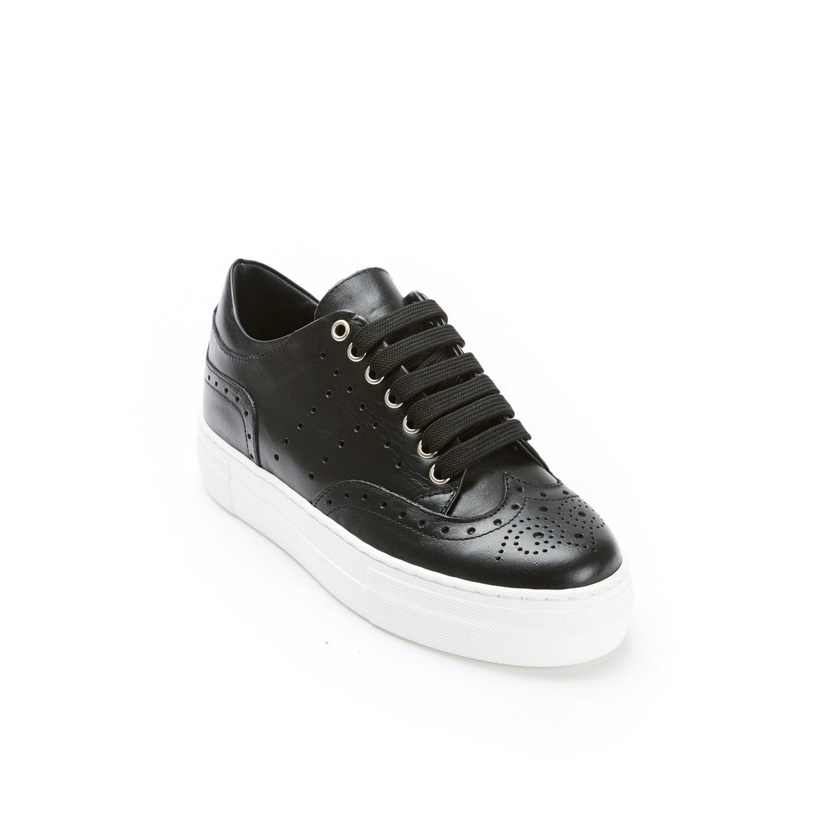 Baskets À Bout Fleuri - Noir - Femme