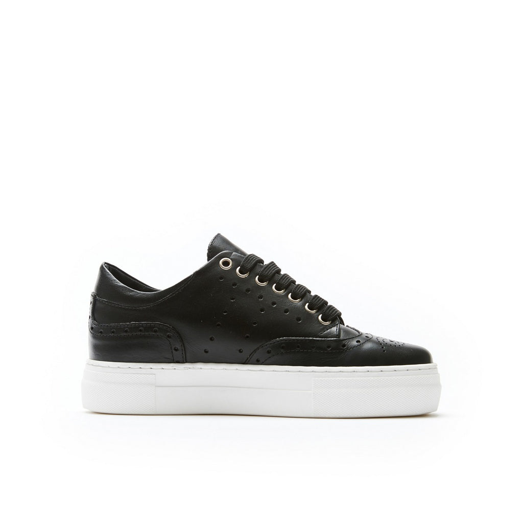 Baskets À Bout Fleuri - Noir - Femme