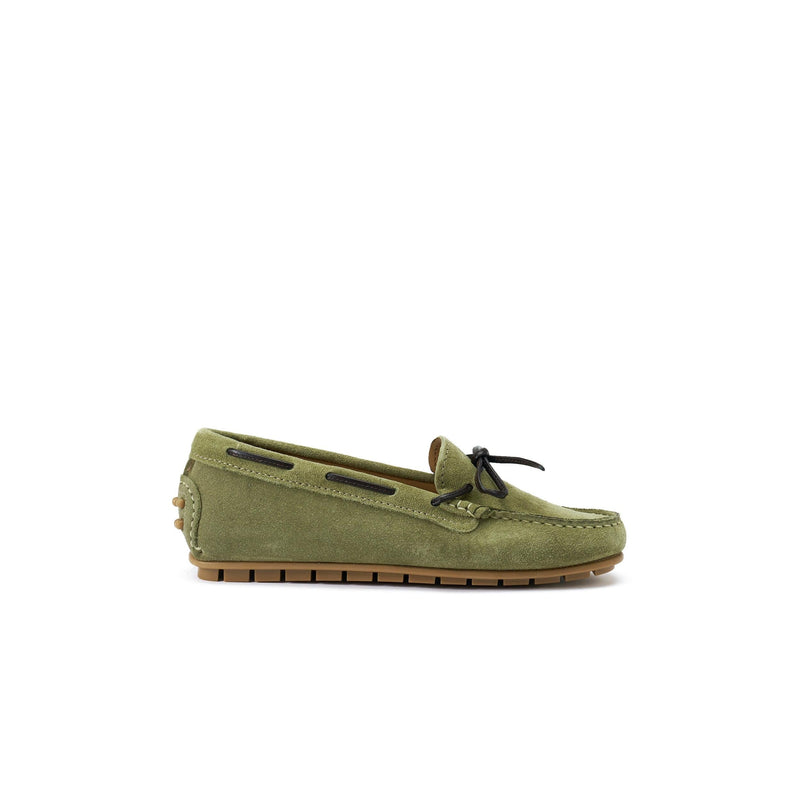 British Passport - Driver Loafers - Light Green - Women