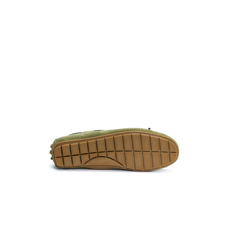 British Passport - Driver Loafers - Light Green - Women