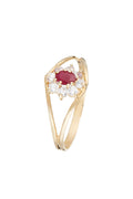 "Red Queen" Ring 0.23Ct/1 Yellow Gold 375/1000