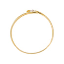 Bague "Arc" Or Jaune 0,06Ct/1 375/1000