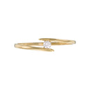 Bague "Arc" Or Jaune 0,06Ct/1 375/1000