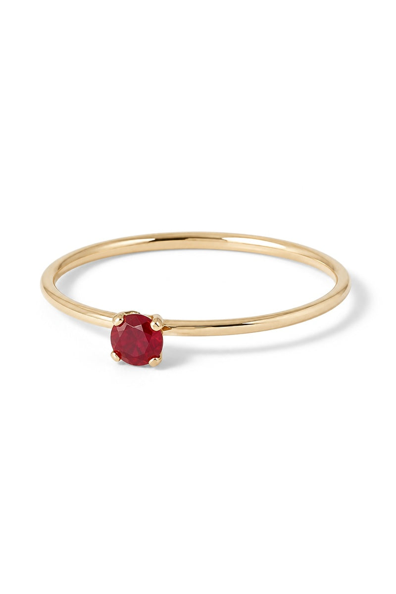 Bague "Only One" Rubi, Or Jaune 375/1000