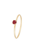 Anillo Rubi "Only One", oro amarillo 375/1000