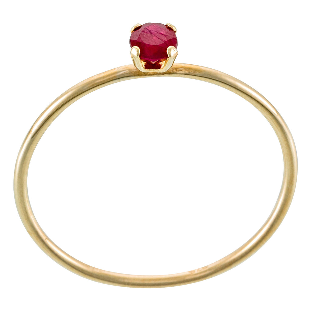 Anillo Rubi "Only One", oro amarillo 375/1000