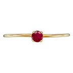 Anillo Rubi "Only One", oro amarillo 375/1000