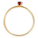 Bague "Only One" Rubi, Or Jaune 375/1000