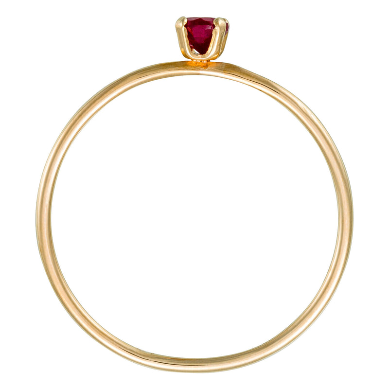 Bague "Only One" Rubi, Or Jaune 375/1000