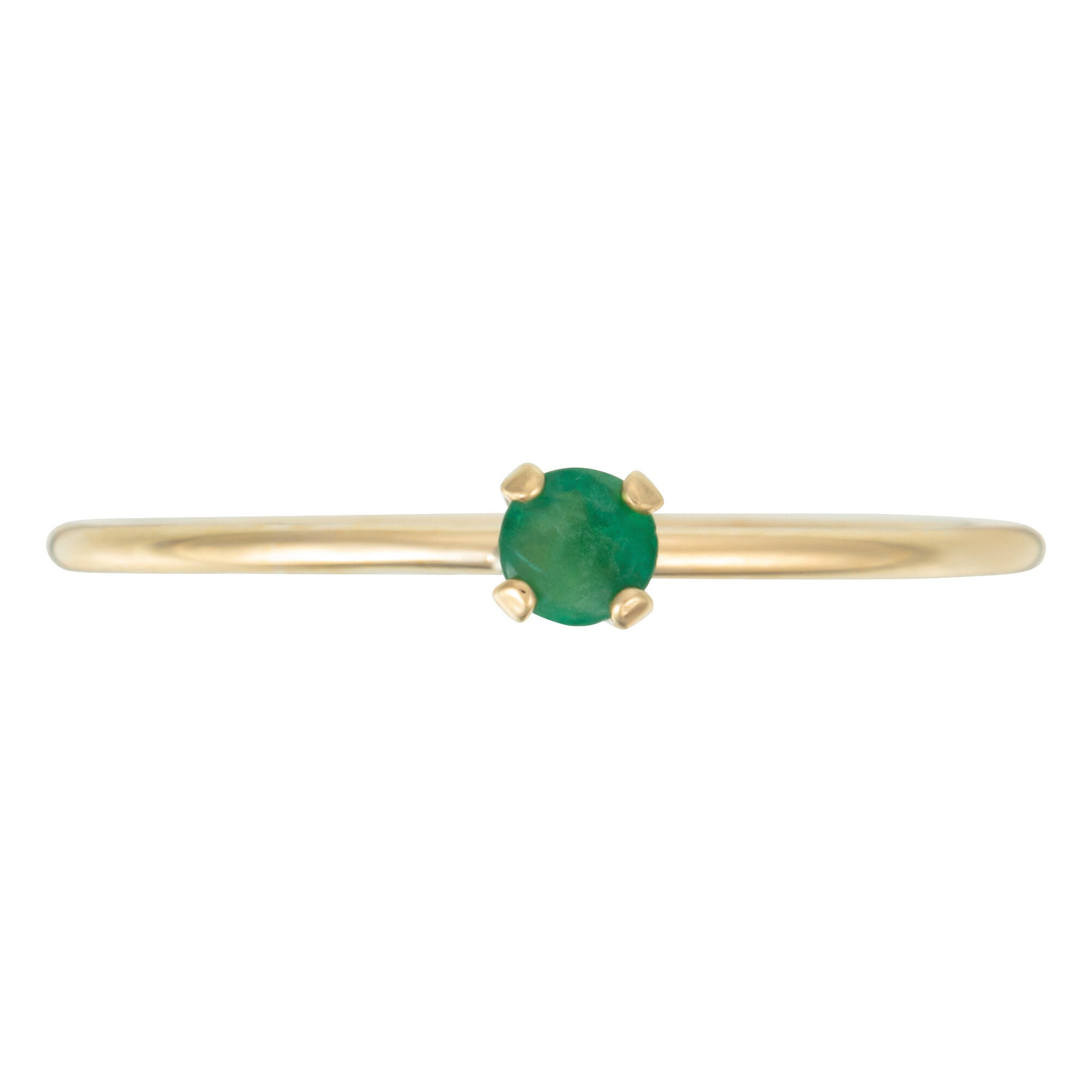 Anillo con esmeralda "Sólo un 0,03 quilates/1", oro amarillo 375/1000