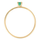 Bague "Only One 0,03Ct/1" Emeraude, Or Jaune 375/1000