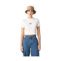 81473811 T-shirt corta a maniche corte con logo Dickies Maple Valley da donna, White - Medium - White