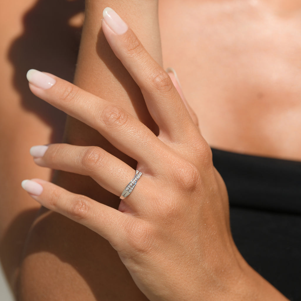 Bague "Croce" D0,025/15