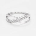 Bague "Liée" D0,02/12 - Or Blanc