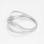 Bague "Liée" D0,02/12 - Or Blanc