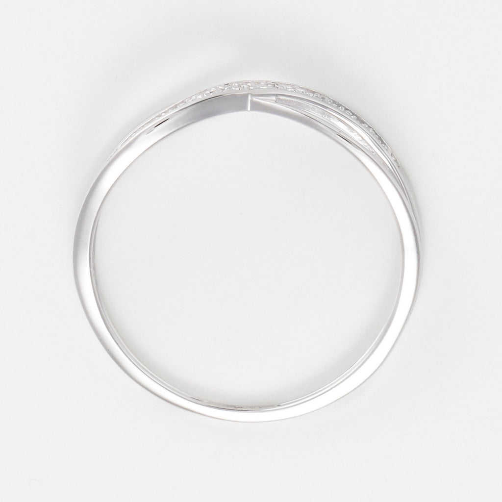 Bague "Liée" D0,02/12 - Or Blanc