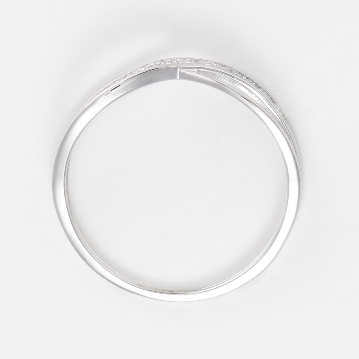 Bague "Liée" D0,02/12 - Or Blanc