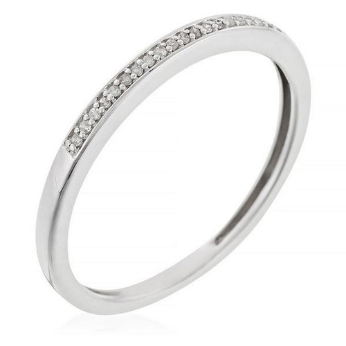 Bague "Alliance My Love" Diamants 0,05/20 - Or Blanc 375/1000
