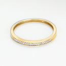 Anillo "Alianza Mi Amor" Diamantes 0,05Ct/20 - Oro Amarillo 375/1000